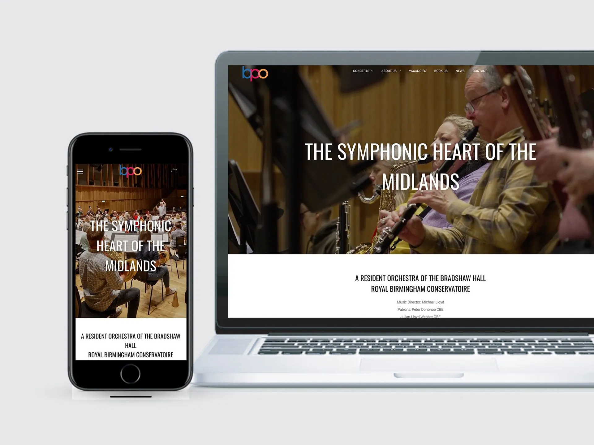 Birmingham Philharmonic website screenshot